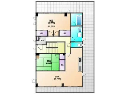 萩山町2丁目マンション(3LDK/3階)の間取り写真