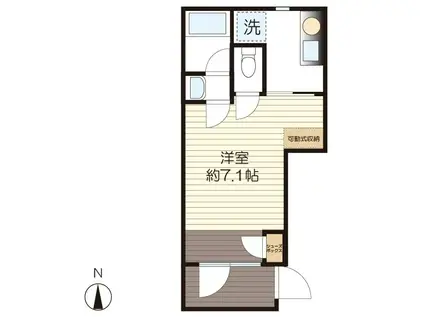 アクシス向ヶ丘五番館(1K/3階)の間取り写真