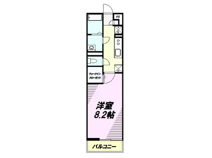 リブリ・スカイコートITO(1K/1階)の間取り写真