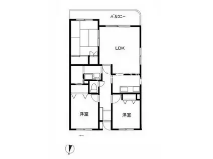 アーガスヒルズ(3LDK/3階)の間取り写真
