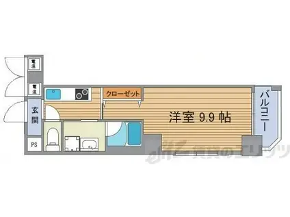 アネシス新大阪(1K/4階)の間取り写真