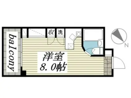 ラ・パルフェ・ド・立川1(ワンルーム/1階)の間取り写真