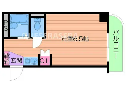 マンションSUMUS(ワンルーム/8階)の間取り写真