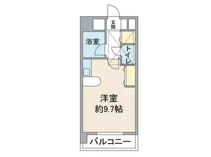 パルテンツァ(ワンルーム/7階)の間取り写真