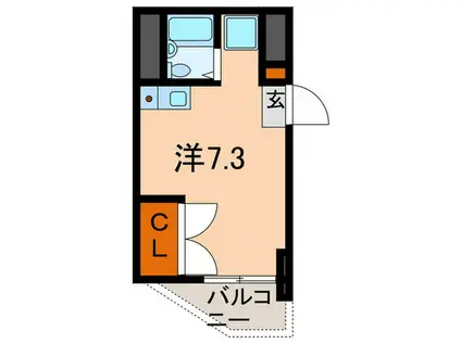 プレシャスコア本駒込(ワンルーム/2階)の間取り写真