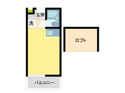 メゾンサクラ14期(ワンルーム/1階)の間取り写真