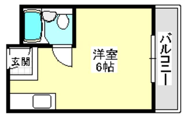 タウン穂積(ワンルーム/3階)の間取り写真