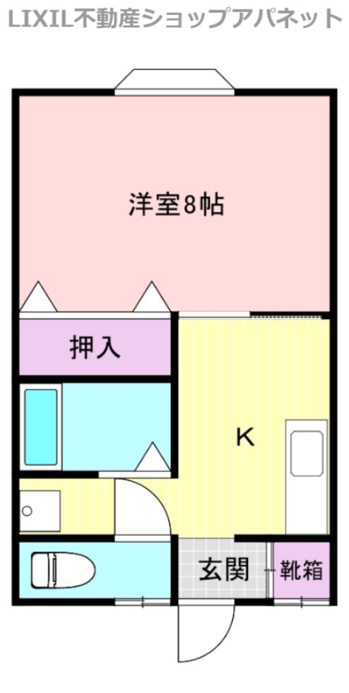 プレミール(1K/2階)の間取り写真