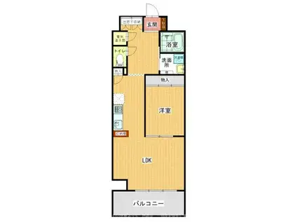 マルイラベンダーヒルズ(1LDK/10階)の間取り写真