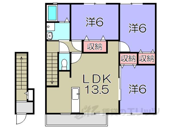 ソレジオ孝元(3LDK/2階)の間取り写真