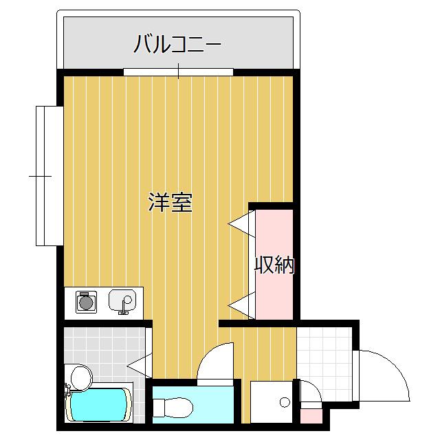 マンションFUSHIMI(ワンルーム/2階)の間取り写真