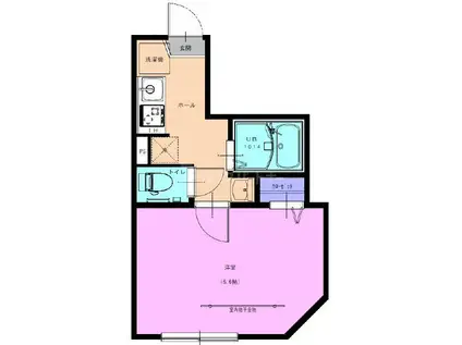 SOL-HIROAYOTSUGI(1K/2階)の間取り写真