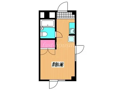 石神井台高野マンション(ワンルーム/2階)の間取り写真