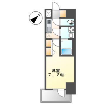 S-RESIDENCE名古屋菊井ALINE(1K/13階)の間取り写真