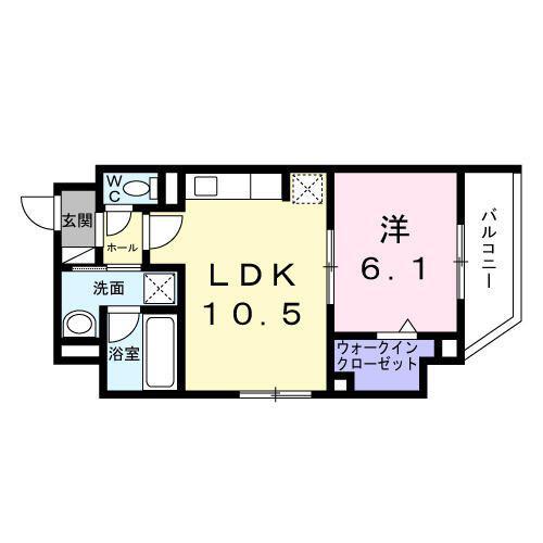 スカイノッツ北赤羽(1LDK/3階)の間取り写真