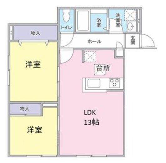 ＪＲ宇都宮線 蓮田駅 徒歩3分 3階建 築1年(2LDK/1階)の間取り写真
