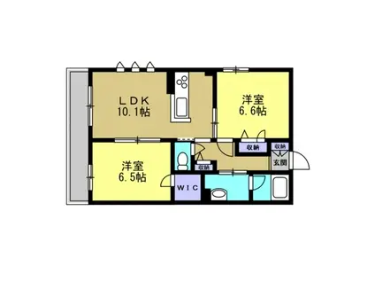 フエンテ(2LDK/1階)の間取り写真