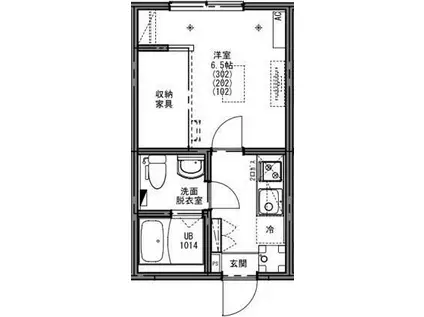 KEIAI RESIDENC 新秋津II(1K/2階)の間取り写真