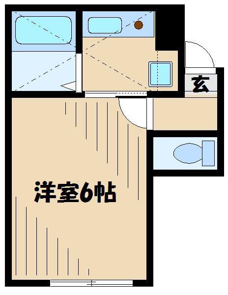 マグノリアコートIII(1K/2階)の間取り写真