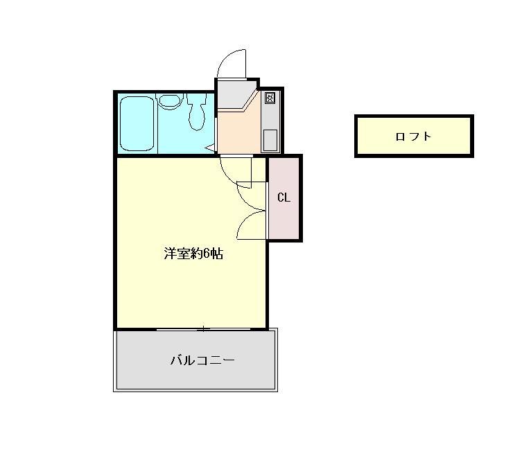 住吉第2マンション(ワンルーム/2階)の間取り写真
