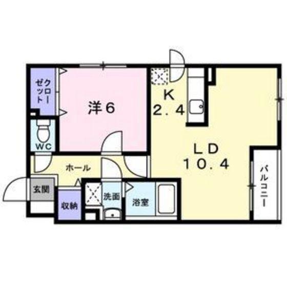 カムフォート神山(1LDK/3階)の間取り写真