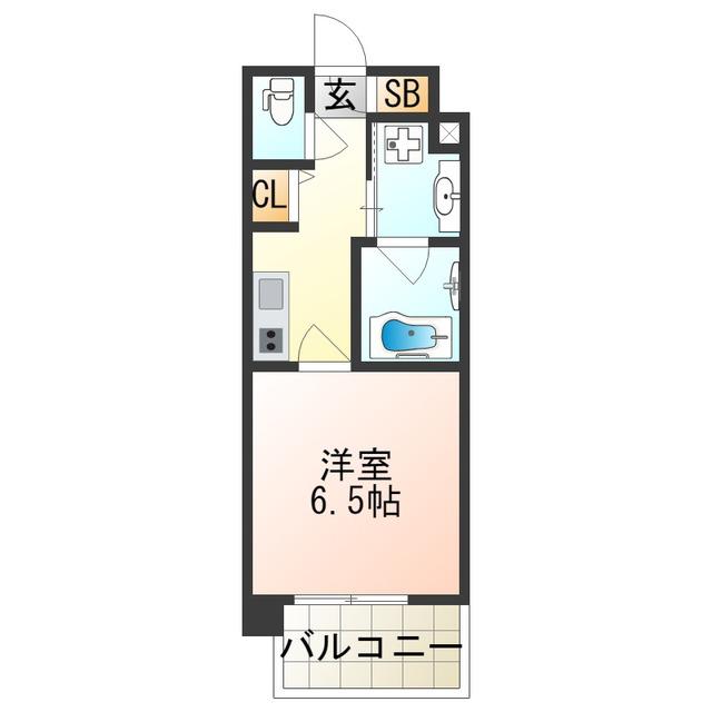 STORKRESIDENCE昭和町(1K/3階)の間取り写真