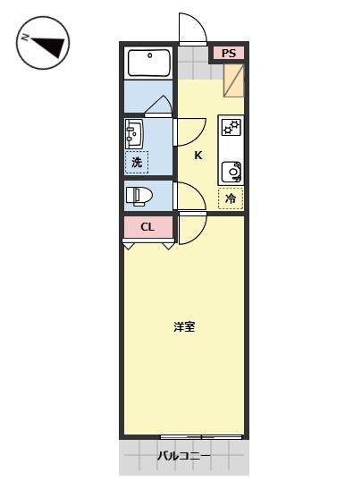 LUMIA(1K/3階)の間取り写真