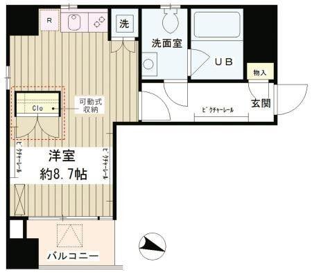 レオーネ三越前(ワンルーム/3階)の間取り写真