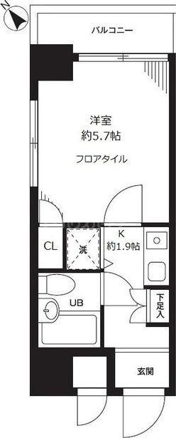 藤和シティコープ新大塚II(1K/9階)の間取り写真