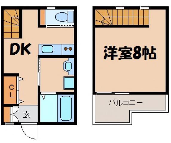 ソフィアコート海田昭和町(1DK/1階)の間取り写真