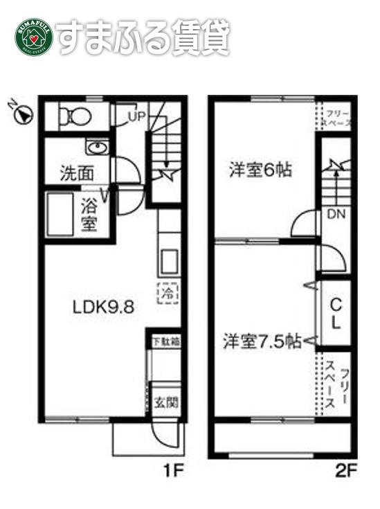 MAISON JOHONNY(2LDK/1階)の間取り写真
