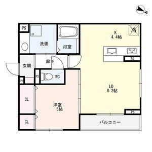 レジデンス寿(1LDK/3階)の間取り写真