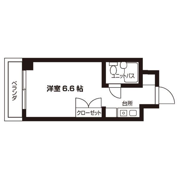 エメモア春岡(ワンルーム/2階)の間取り写真