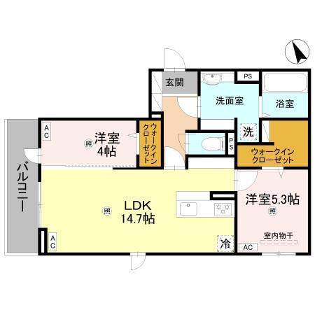 FT.RECOLTE(2LDK/2階)の間取り写真