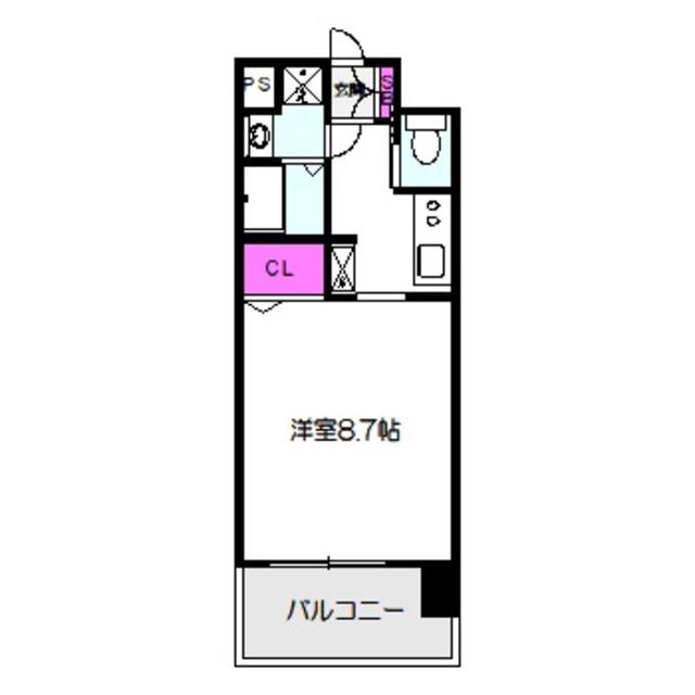FOREST GRACE城東中央II(1K/9階)の間取り写真