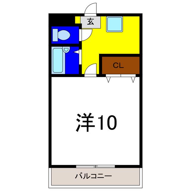 ドリーム館(1K/1階)の間取り写真