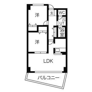 エムズハウス(2LDK/2階)の間取り写真