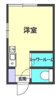 RH VILLA新高円寺(ワンルーム/1階)の間取り写真