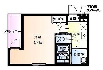 フジパレス堺寺地町(1K/2階)の間取り写真
