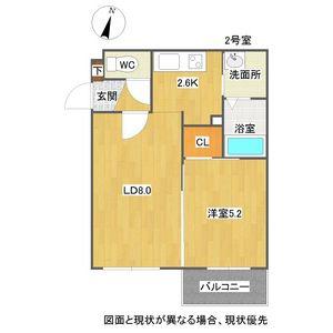 DYNAMIS N12(1LDK/1階)の間取り写真
