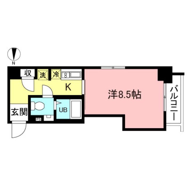 グランパルテ(1K/3階)の間取り写真