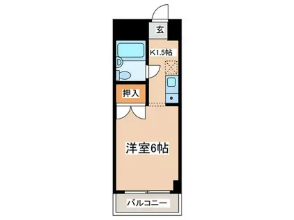 SEA茅ヶ崎ビル(1K/4階)の間取り写真