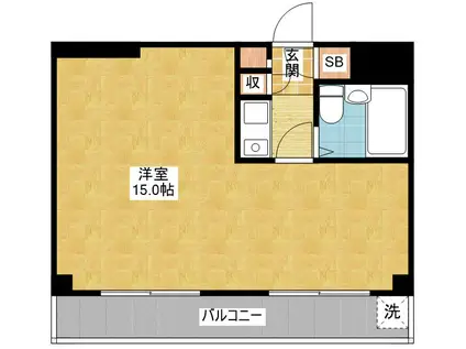 フィールドシティ新栄第3(1K/2階)の間取り写真
