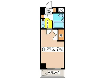板橋昭和ビル徳丸(1K/2階)の間取り写真