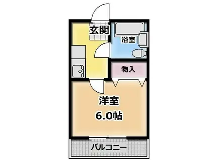 BIG1神戸(1K/2階)の間取り写真
