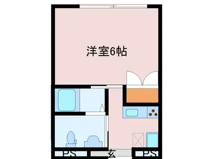 メゾンオオクボ(1K/3階)の間取り写真