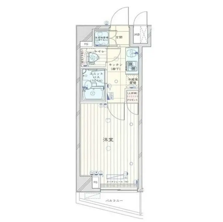 ルーブル蒲田南参番館 5階階 間取り