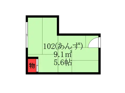 シェアハウスすみれ館(ワンルーム/1階)の間取り写真