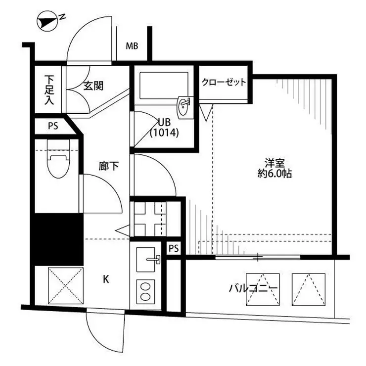 プレール・ドゥーク銀座EAST 2階階 間取り