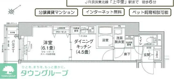 アイル ノヴェル駒込 2階階 間取り